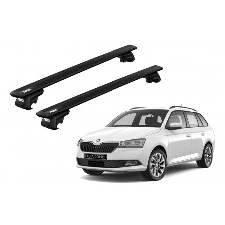 Barras Thule SKODA Fabia (Mk III) 15-21 RE / WingBar EVO Black