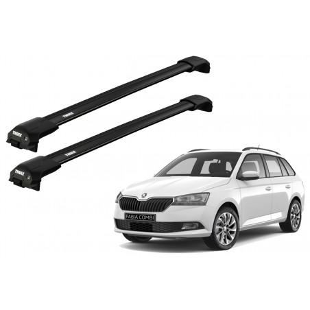 Barras Thule SKODA Fabia (Mk III) 15-21 RE / EDGE Flush Black