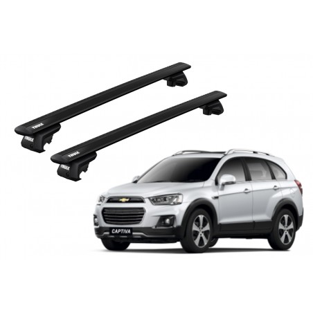 Barras Thule CHEVROLET Captiva 06-20 RE / WingBar EVO Black