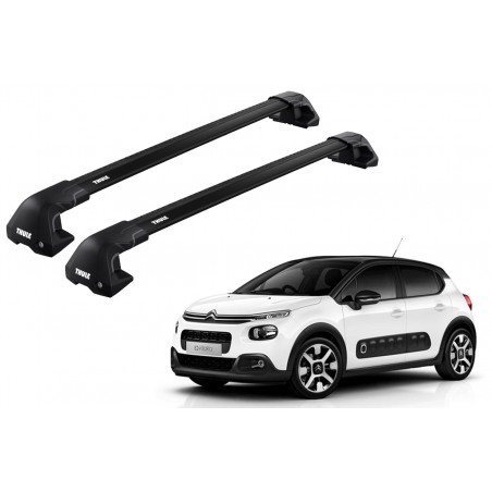 Barras Thule CITROEN C3 17- TN / EDGE Flush Black