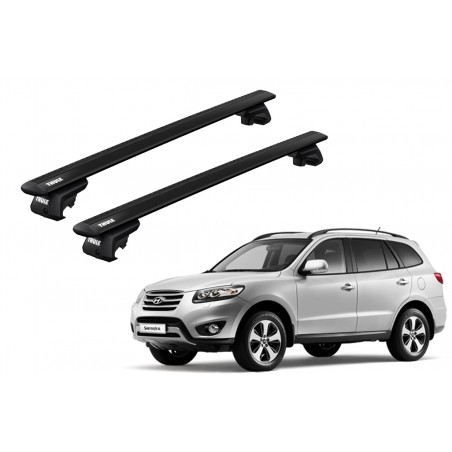 Barras Thule HYUNDAI Santa Fe 10-12 RE / WingBar EVO Black