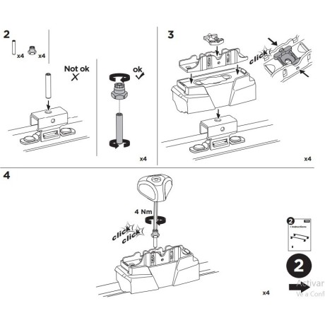 Kit De Anclaje Thule 187063