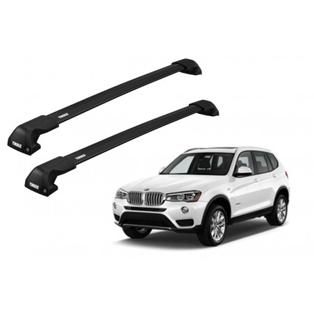 Barras Thule BMW X3 10-17 RA / EDGE Flush Black