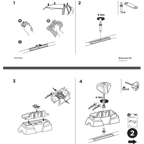 Kit De Anclaje Thule 187089