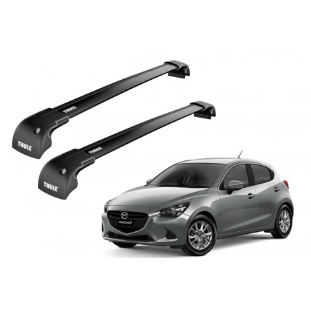 Barras Thule MAZDA 2 07-14 PF / WingBar EDGE Black