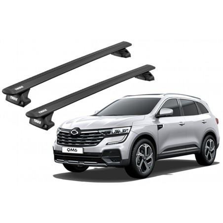 Barras Thule RENAULT Samsung QM6 17- RA / Wing EVO Black