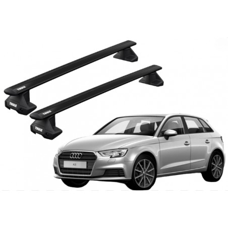 Barras Thule AUDI A3 (8V) 12-20 TN / WingBar EVO Black