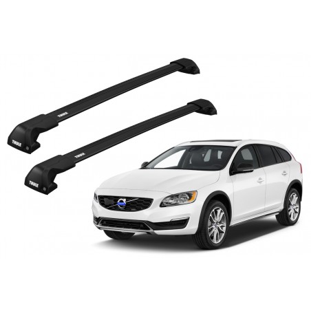 Barras Thule VOLVO V60 10-18 RA / EDGE Flush Black