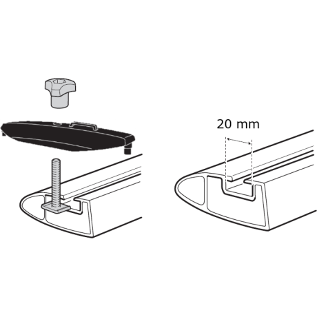 Thule T-Track Adapter...