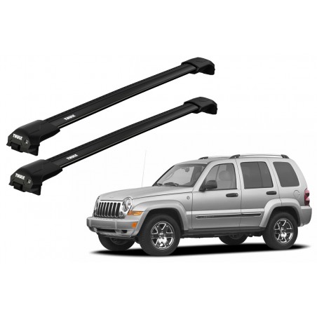 Barras Thule JEEP Cherokee 02-07 RE / EDGE Flush Black