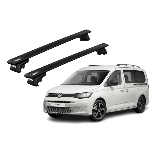 Barras Thule VOLKSWAGEN Caddy Life 21- RE / Wing EVO Black