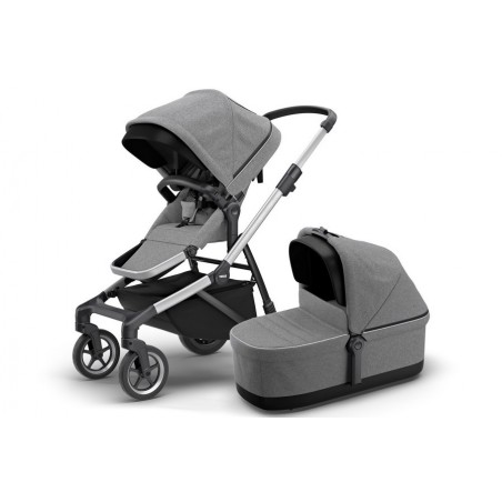 Pack Coche THULE Sleek + Bassinet | Grey Melange